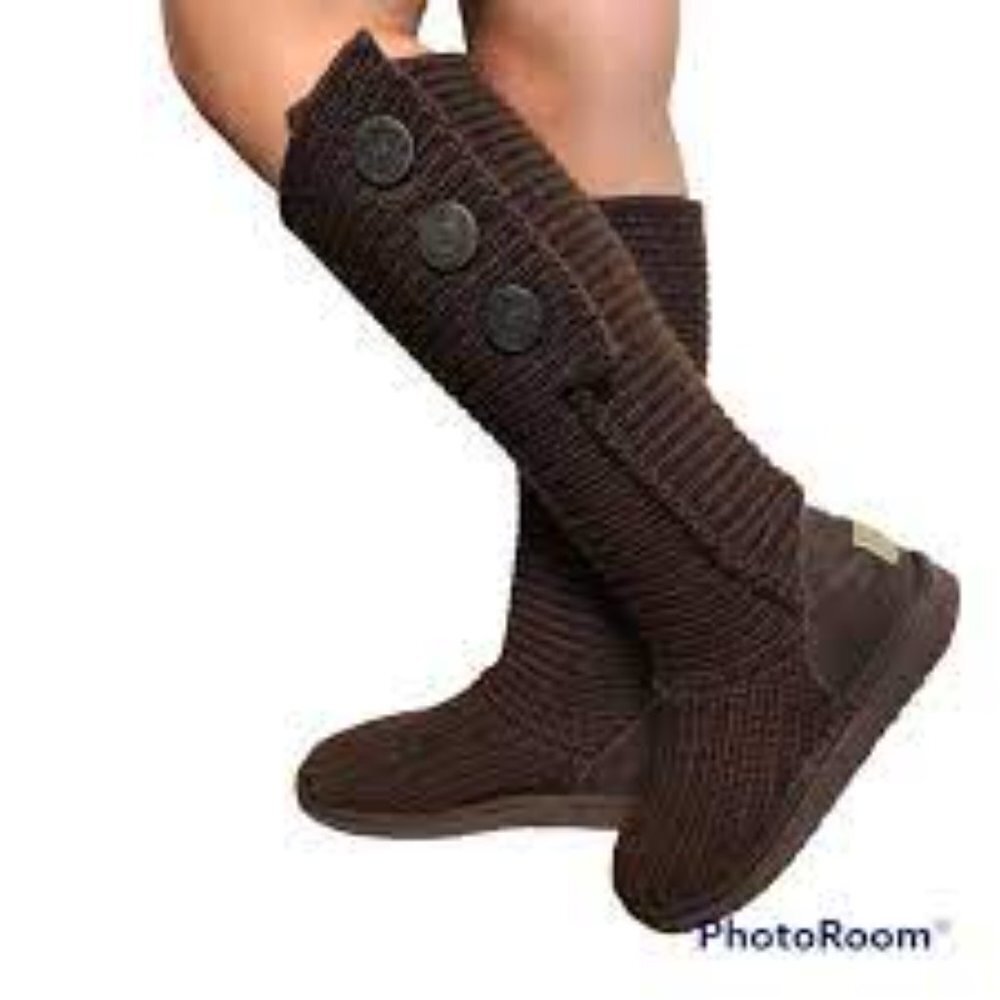 UGG Cardy Tall Knit Women Shoes Size 8